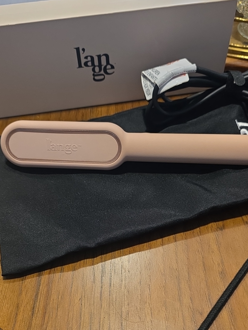 Lange Pink Heated Straightening Brush for Men Grooming - Picture 3 of 3